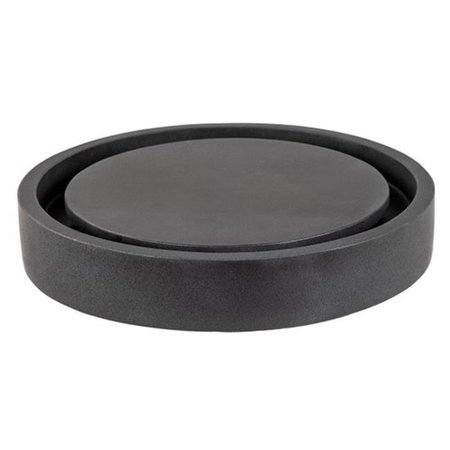 EDEN BATH Eden Bath EB-S042LS-H 18 x 3 in. Round Infinity Pool Sink - Lava Stone EB_S042LS-H